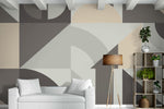 neutral modern peel and stick wallpaper diy