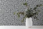 modern black white peel and stick wallpaper diy