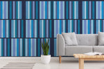 blue diy peel and stick wallpaper