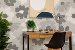 diy peel and stick wallpaper neutral floral print